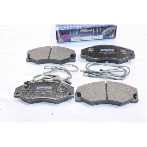 Jeu 4 plaquettes de frein avant montage bendix Norauto NFP534 pour renault 21 R21 