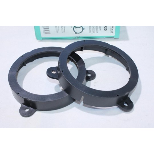 Jeu 2 supports entretoise fixation enceinte haut parleur 130mm Phonocar 03930 pour renault clio 4 IV partir de 2013 megane 3 