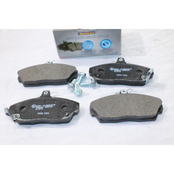 Lot 4 plaquettes de frein avant montage girling Norauto NRP613 pour honda civic 6 7 VI VII MA MB EJ EK MC EU EP EV ES ET 