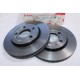 Jeu 2 disques de frein avant ventilé 256mm diametre Brembo 09.A652.11 pour audi A3 TT seat toledo 2 II leon 1 skoda octavia 1 