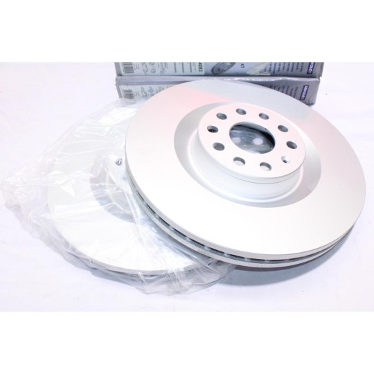 Jeu 2 disques de frein avant ventilé 345mm diametre Norauto ND4083 pour volkswagen eos golf 5 6 V VI passat B6 scirocco 3 III 