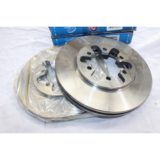 Jeu 2 disques de frein avant ventilé 260mm diametre NPS N330N43 pour nissan navara D21 D22 urvan van E24 