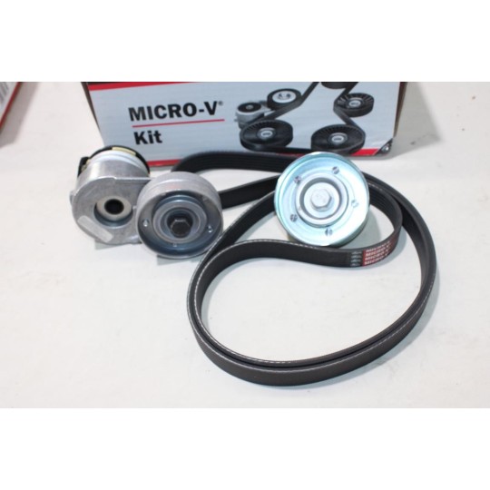 Kit courroie accessoire 6PK1605 + galets tendeur + enrouleur Gates K056PK1605 pour opel astra H zafira B 1.7CDTI 1.7 CDTI diesel