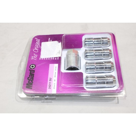 Jeu 4 ecrous antivol de jante M14x1.5 50mm 21mm MacGard 24211SU pour tesla model 3 X Y 