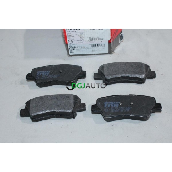 Jeu 4 plaquettes de frein arriere montage akebono TRW GDB3594 pour hyundai i20 i40 ix35 tucson elantra ioniq kia optima soul