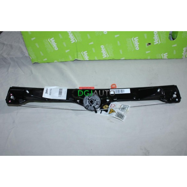 Mecanisme leve vitre electrique sans moteur porte avant gauche Valeo 850744 pour fiat grande punto evo partir de 2005