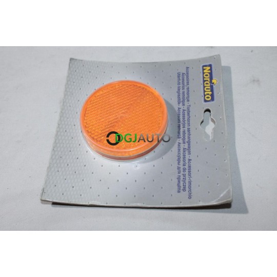 Blister 2 catadioptres ronds orange autocollant Norauto N052191 523773