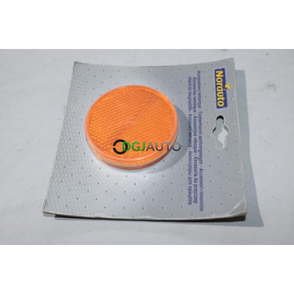 Blister 2 catadioptres ronds orange autocollant Norauto N052191 523773
