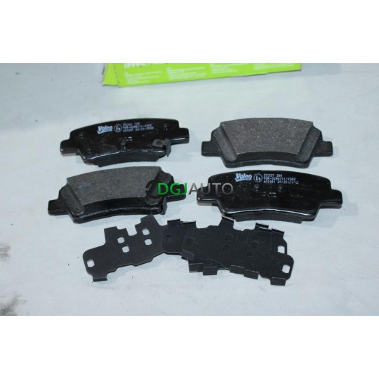 Jeu 4 plaquettes de frein arriere montage akebono Valeo 601301 pour hyundai sonata grandeur accent i10 i20 i30 i40 veloster