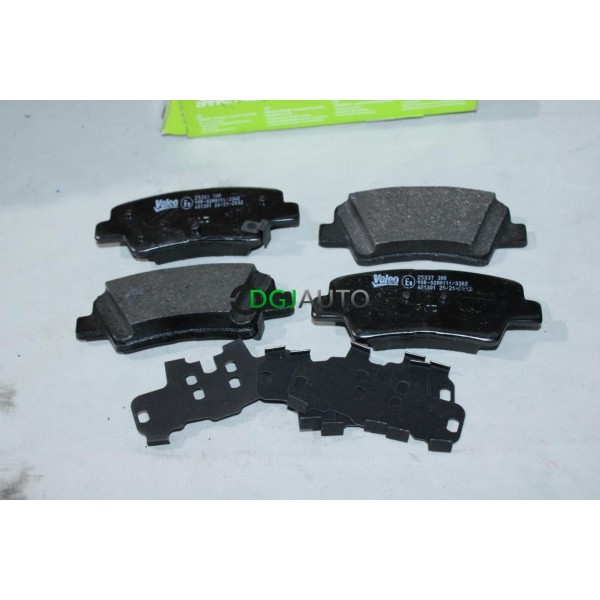 Jeu 4 plaquettes de frein arriere montage akebono Valeo 601301 pour hyundai sonata grandeur accent i10 i20 i30 i40 veloster