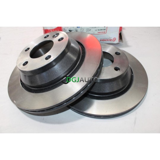 Jeu 2 disques de frein arriere ventilé 314mm diametre Brembo 09.A616.11 pour volkswagen transporter T5 touareg