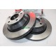 Jeu 2 disques de frein arriere ventilé 314mm diametre Brembo 09.A616.11 pour volkswagen transporter T5 touareg