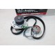 Kit distribution courroie de distribution + galet tendeur + pompe à eau TechniKit KT041 pour alfa romeo mito fiat doblo panda 2