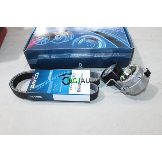 Kit courroie accessoire 6PK1041 PM + galet tendeur Dayco KPV295 pour citroen C3 dont aircross C4 dont picasso cactus C5