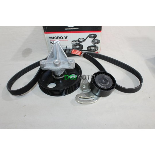Kit courroie accessoire 5PK1133 + galets tendeur + enrouleur Gates K015PK1133 pour renault kangoo 1 clio 2 3 II III megane 2 II