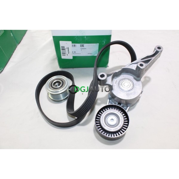 Kit courroie accessoire 6PK1050 + galet tendeur + poulie alternateur INA 529046920 pour audi A3 ford galaxy seat altea toledo 3