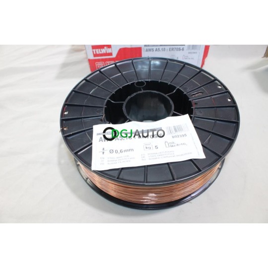 Bobine de fil 0.6mm diametre 5KG CO2 mix Ar-CO2 Telwin ER70S-6 802395 pour poste à souder