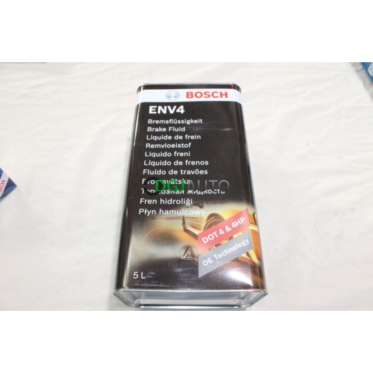 Bidon 5L 5 litres liquide de frein DOT 4 et 4HP ENV4 Bosch 1987479203