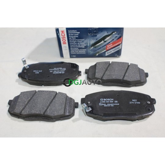 Jeu 4 plaquettes de frein avant montage mando Bosch BP1846 0986494995 pour kia ceed ED