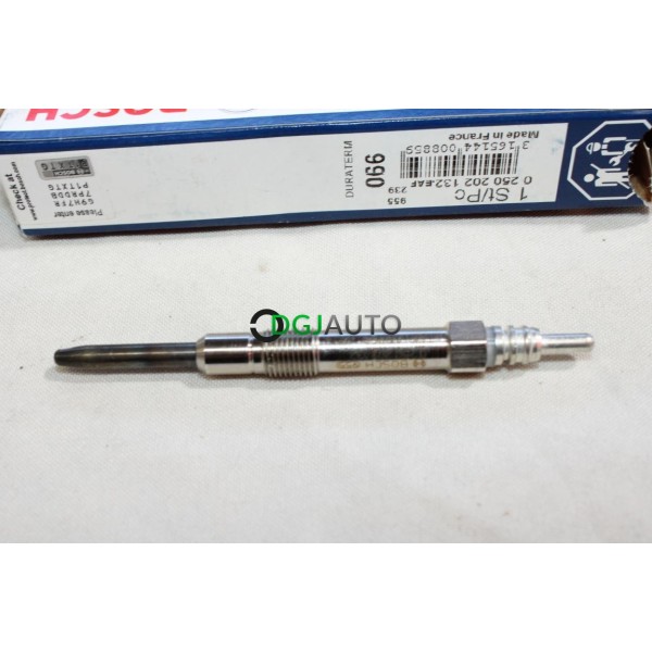 Jeu 2 bougies de prechauffe Bosch 066 0250202132 pour alfa romeo 147 159 fiat multipla punto 2 II croma 2 II doblo stilo bravo