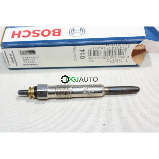 Jeu 2 bougies de préchauffe Bosch N°014 0250202025 pour renault espace 3 III laguna 1 I megane 1 I safrane rover 25 45 220 420