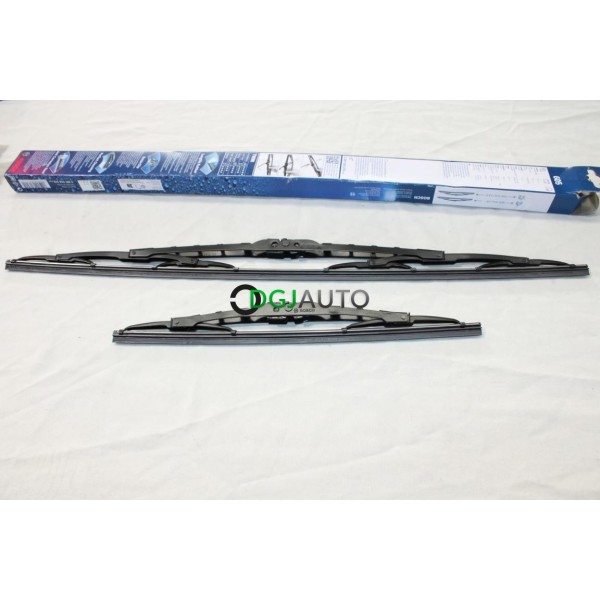 Jeu 2 balais essuie glace standard 600mm + 340mm Bosch N°605 3397010270 pour daihatsu charade fiat 500 ford ka 2 II honda civic