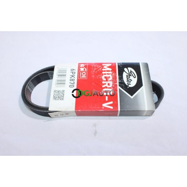 Courroie accessoire Gates 6PK870 pour audi Q7 Q8 bentley bentayga citroen jumper fiat ducato mini one cooper opel movano A