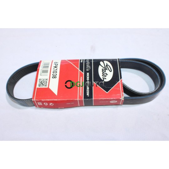 Courroie accessoire Gates 6PK1038 pour alfa romeo 145 146 147 156 mito fiat 500L brava bravo grande punto idea marea multipla