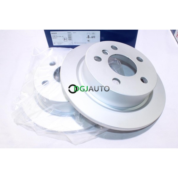 Lot 2 disques de frein arriere plein 259mm diametre Bosch BD2417 0986479C96 pour mini one cooper F55 F56 F57