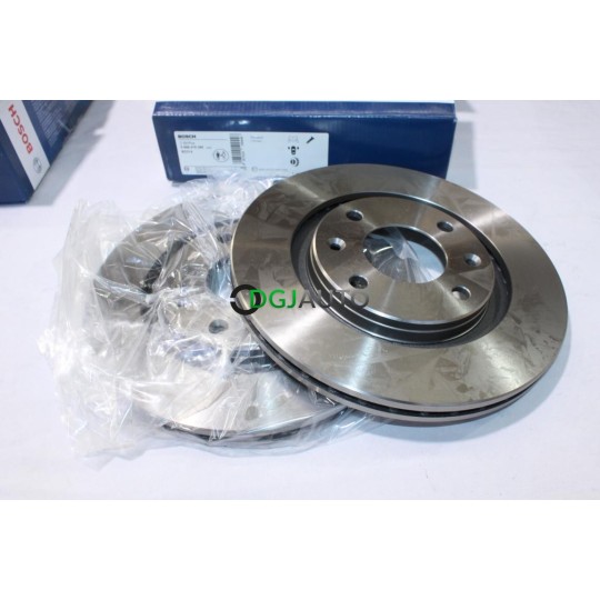 Jeu 2 disques de frein avant ventilé 266mm diametre Bosch BD214 0986478268 pour citroen BX ZX xsara xantia berlingo 1 peugeot
