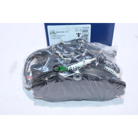 Jeu 4 plaquettes de frein avant montage lucas Bosch BP204 0986424414 pour citroen berlingo xsara peugeot 306 partner