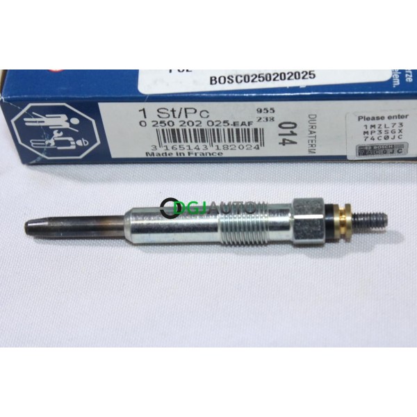 Lot 3 bougies de préchauffe Bosch N°014 0250202025 pour renault espace 3 III laguna 1 I megane 1 I safrane rover 25 45 220 420