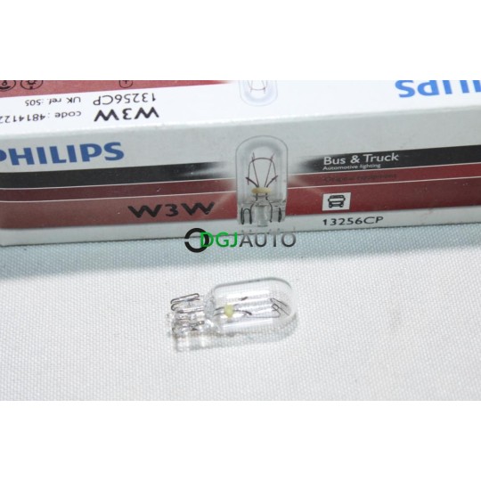 Boite 10 ampoules de phare projecteur W3W Philips 13256CP 48141228 pour poids lourd tracteur engin agricole BTP