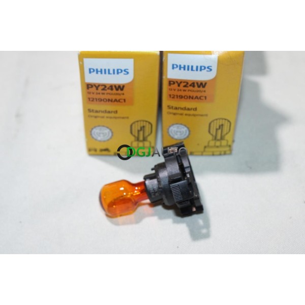 Ampoule de feu clignotant PY24W Philips 12190NAC1 69690530 pour fiat lancia alfa romeo renault peugeot citroen opel chevrolet
