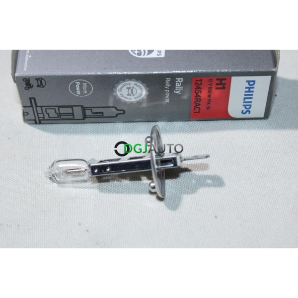 Ampoule de phare projecteur H1 12V 100W P14 rally power Philips 12454RAC1 69639730 pour fiat lancia alfa romeo renault peugeot
