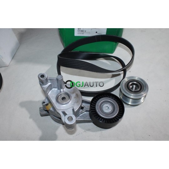 Kit galet tendeur + courroie accessoire 6PK1053 + poulie alternateur INA 529000510 pour audi A3 seat altea toledo 3 III leon 2