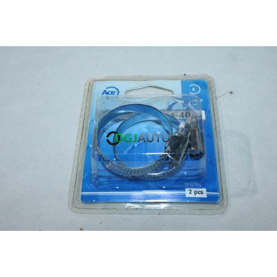 Lot 2 colliers de serrage durite tuyau 25-40mm ACE 25-40