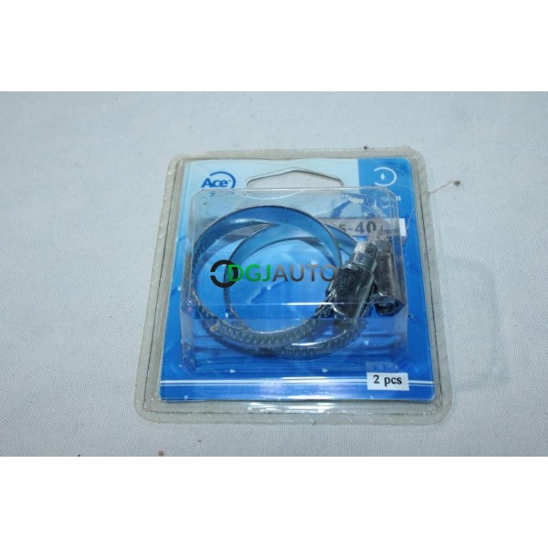 Lot 2 colliers de serrage durite tuyau 25-40mm ACE 25-40