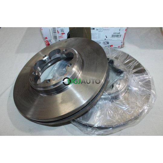Jeu 2 disques de frein avant ventilé 288mm diametre Ferodo DDF2469 pour ford transit 7 VII tourneo transit custom V362 V363
