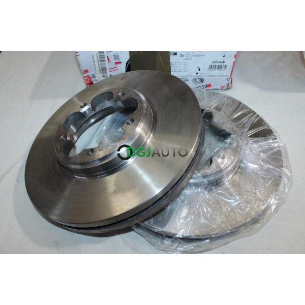 Jeu 2 disques de frein avant ventilé 288mm diametre Ferodo DDF2469 pour ford transit 7 VII tourneo transit custom V362 V363
