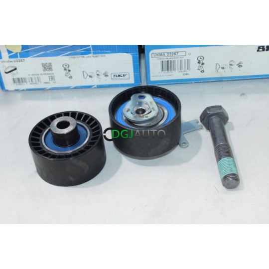 Jeu galets tendeur + enrouleur + vis courroie de distribution (non incluse) SKF VKMA03257* pour citroen C4 C5 C8 jumpy 2 II