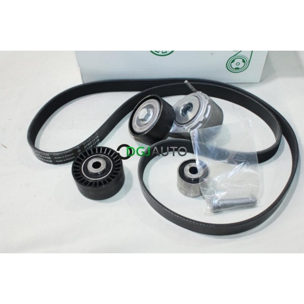 Kit courroie accessoire 6PK1438 + galet tendeur + 2 galets enrouleur INA 529010710 pour citroen jumpy xsara fiat scudo 1