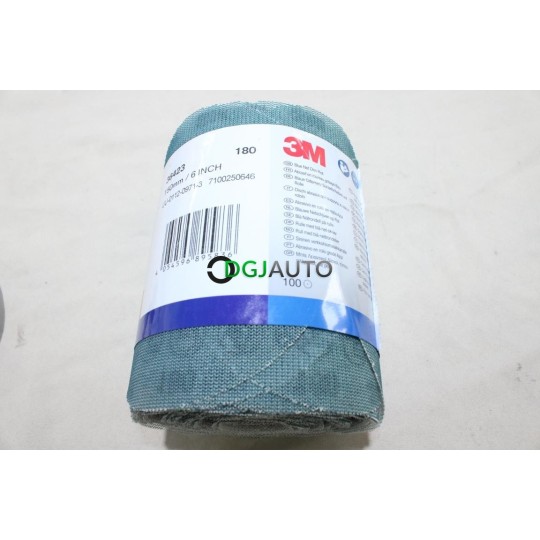 Rouleau 100 disques grille 150mm poncage P180 3M 36423
