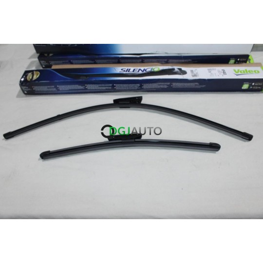 Jeu 2 balais essuie glace souple silencio 650mm + 400mm Valeo VF453 574653 pour citroen C3 dont picasso DS3 nemo renault laguna