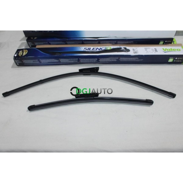 Jeu 2 balais essuie glace souple silencio 650mm + 400mm Valeo VF453 574653 pour citroen C3 dont picasso DS3 nemo renault laguna