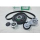 Kit courroie accessoire 6PK975 + poulie damper vilebrequin + poulie alternateur + galet tendeur INA 529003610 pour ford fiesta