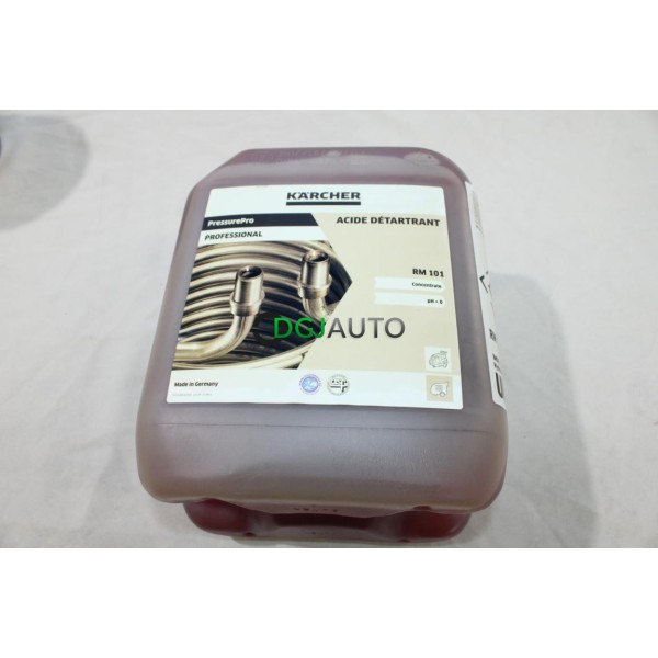 Bidon 5L 5 litres acide detartrant RM101 concentrate PH 0 Karcher 6.295-398.0