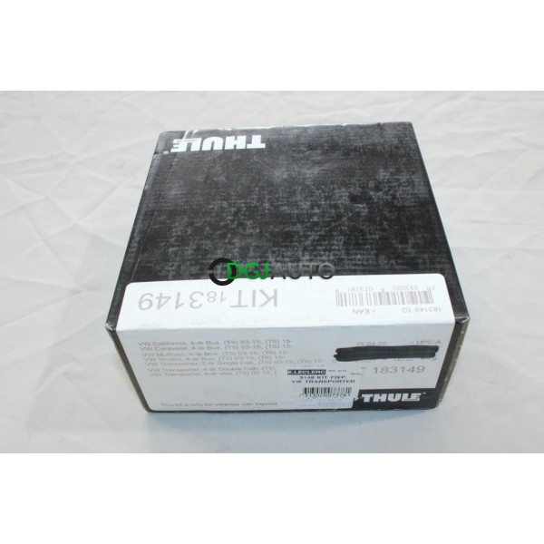 Kit pieds fixation barres de toit KIT 183149 Thule KIT183149 pour volkswagen transporter T5 T6 partir de 2003
