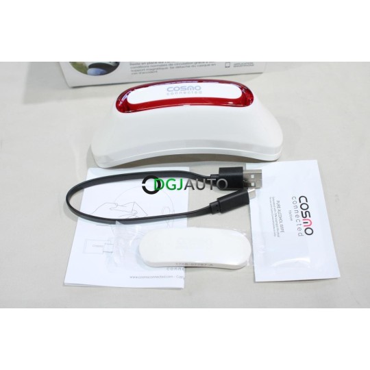 Cosmo connected blanc brillant Cosmo white CM0102001FR CM-01-02-001-FR 3770009043038 pour feu de freinage connecté casque moto