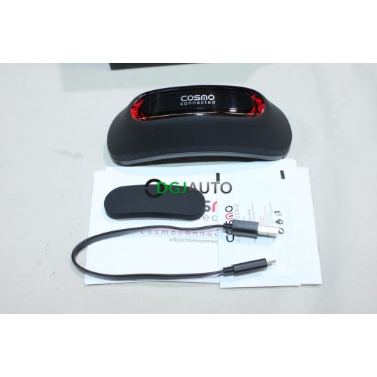 Cosmo connected noir matte black Cosmo CM0101002FR CM-01-01-002-FR pour feu de freinage connecté casque moto velo trottinette